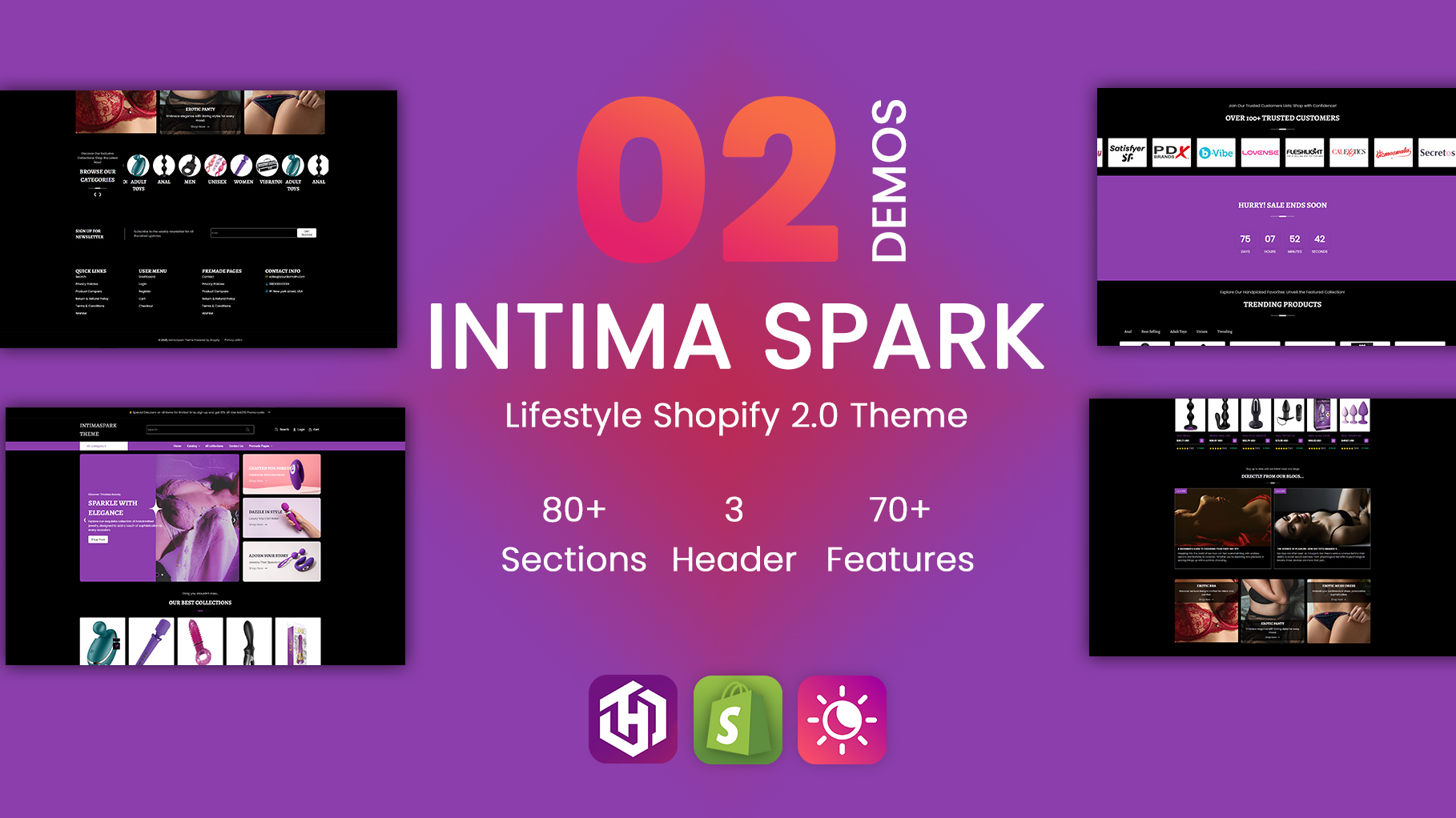 IntimaSpark - Lifestyle Multipurpose Shopify Theme