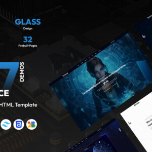 Arince - AI Startup Company HTML Template - Tailwind CSS - Glass Design