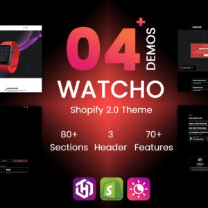 Watcho 2.0 - One product shopify theme
