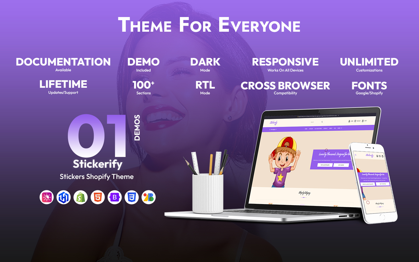 Stickerify – Stickers Shopify Theme (AI-Powered eCommerce Theme)
