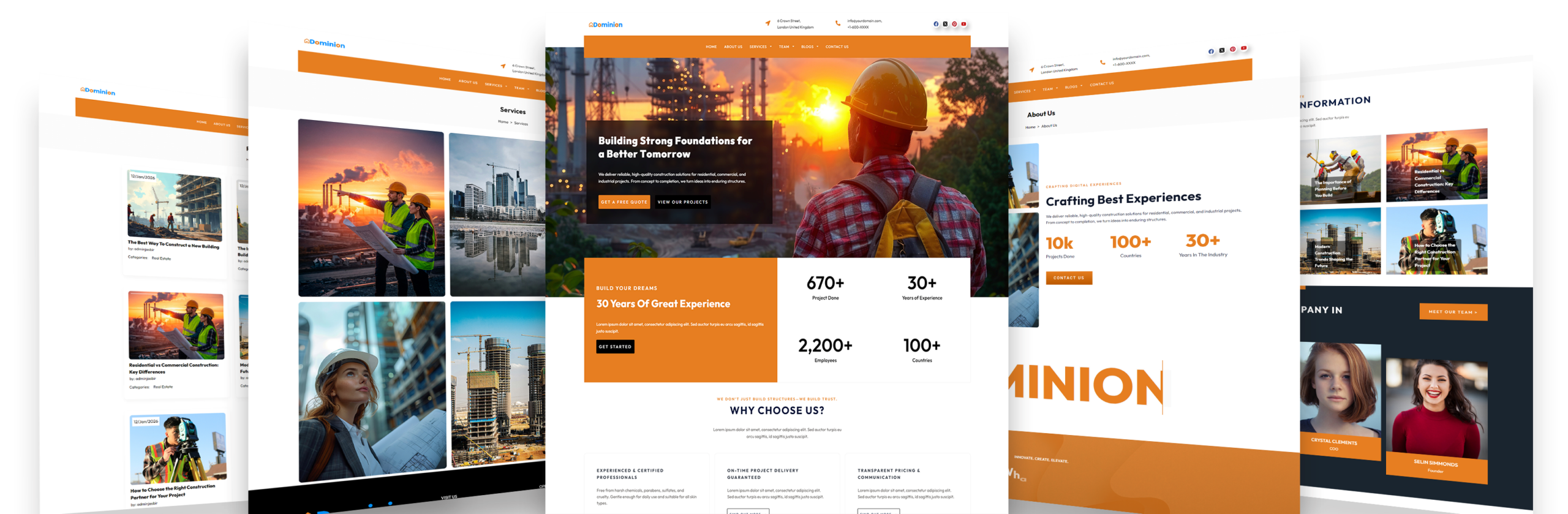 Construction Company WordPress Theme