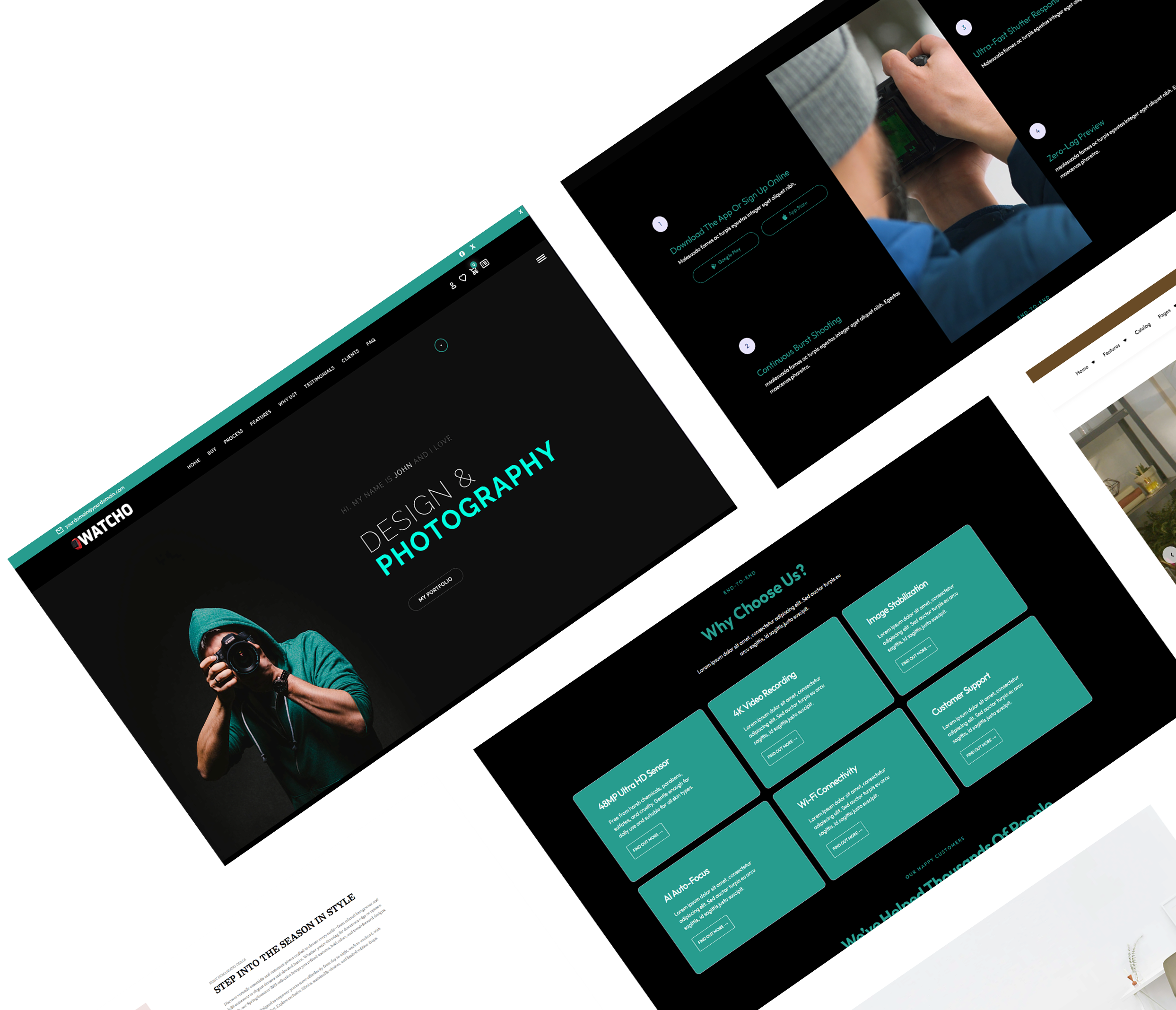 one page wordpress theme