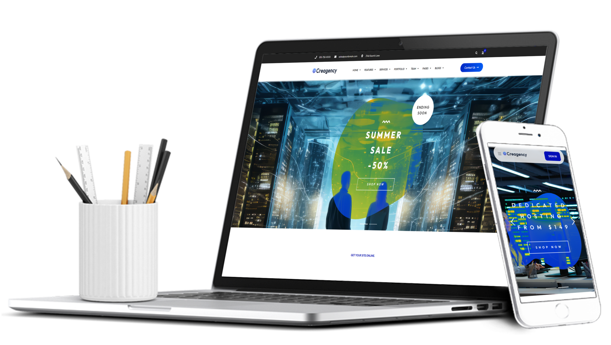Hosting Woocommerce WordPress Theme