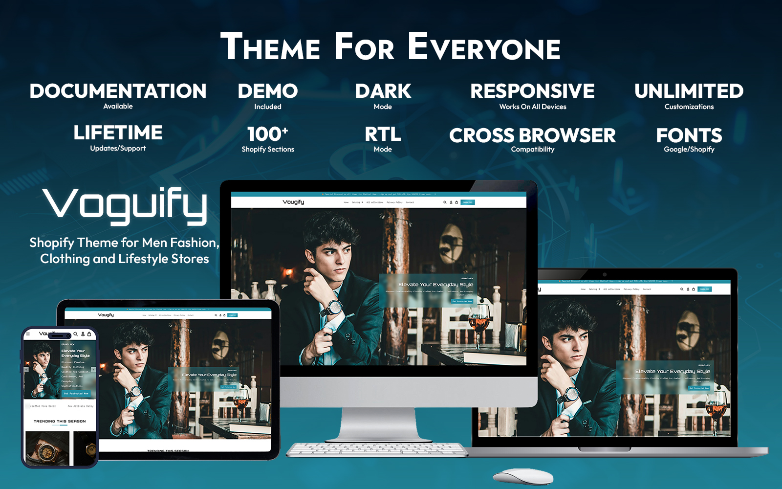 Vougify – Shopify Theme for Men Fashion, Clothing & Lifestyle Stores
